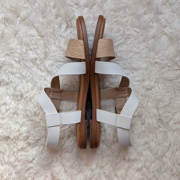 Like New Cole Haan Findra Strappy Sandal (color: white-nude woven, size: 6) - Picture 2 of 10